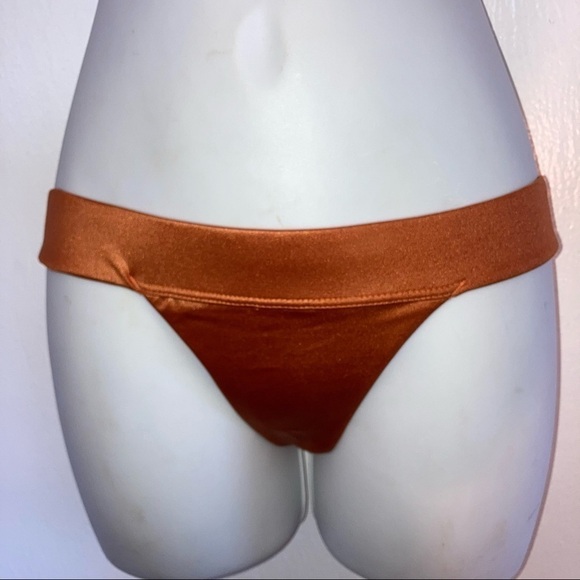 Salty Mermaid 2pc Bandeau Burnt Orange Bikini Set XS - Picture 6 of 9